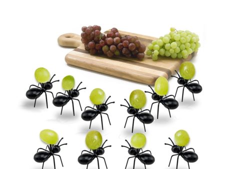 12-piece Ant Shape Fruit Snack Holder For Sale