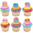 La Calavera Mask Cupcake Rings For Discount