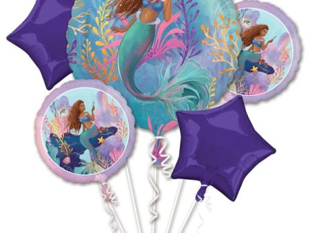 Little Mermaid Balloon Bouquet, 5pcs For Cheap