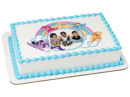 My Little Pony Pony Pals Edible Cake Topper Image Frame Online now