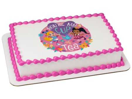 Alice s Wonderland Bakery Cup of Tea Edible Cake Topper Image Supply