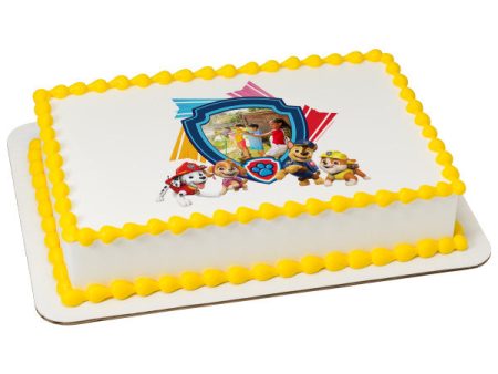 Paw Patrol Roll with the Patrol Edible Cake Topper Image Frame For Sale