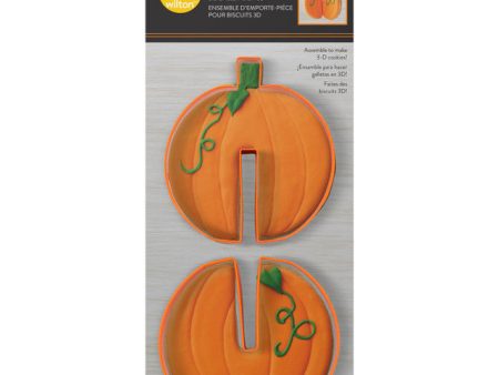 3-D Pumpkin Fall Cookie Cutter Set, 2-Piece Supply