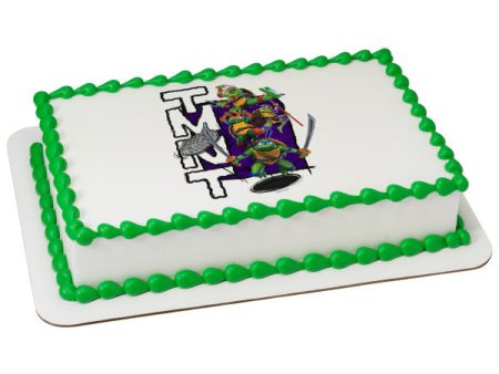 TMNT Mutant Mayhem Surface Time! Edible Cake Topper Image For Cheap