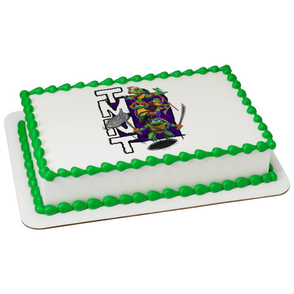 TMNT Mutant Mayhem Surface Time! Edible Cake Topper Image For Cheap