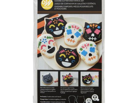 Day of the Dead Cookie Cutter and Stencil Set, 4-Piece Set Discount