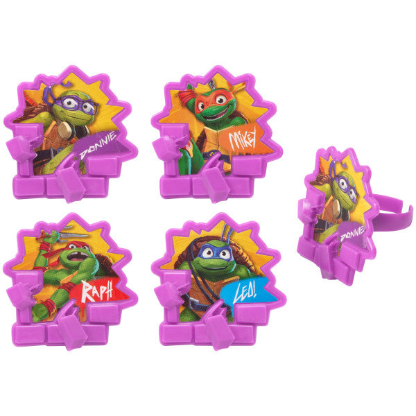 Teenage Mutant Ninja Turtles Turtle Power Cupcake Rings For Sale