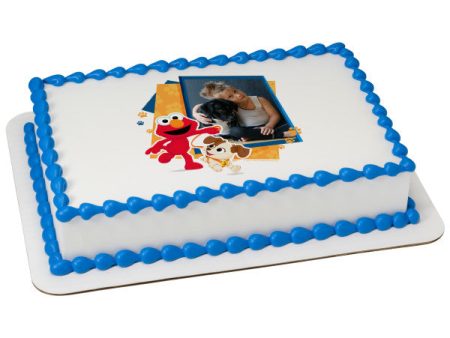 Sesame Street Elmo and Tango Edible Cake Topper Image Frame For Discount