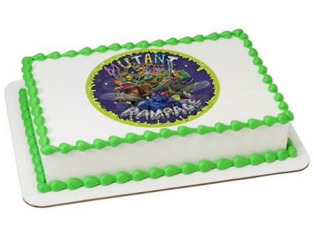 TMNT Mutant Mayhem This is Epic! Edible Cake Topper Image on Sale