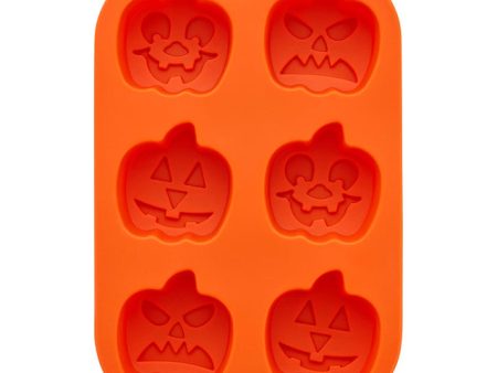 Funny Jack-O-Lantern Silicone Baking and Candy Mold, 6-Cavity Online Hot Sale