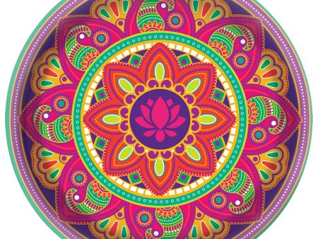 Rangoli Dream Round Platter, 1ct Cheap