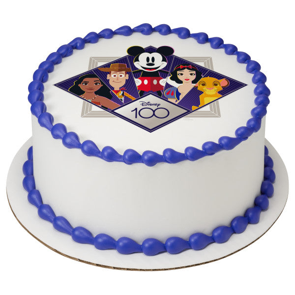 Disney s 100th Celebration Moments Edible Cake Topper Image Discount