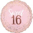 Blush Sweet 16 28  Foil Balloon, 1ct Online Sale