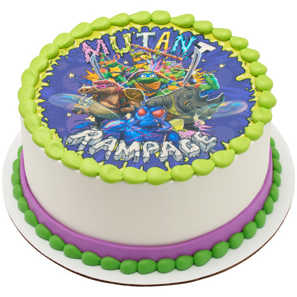 TMNT Mutant Mayhem This is Epic! Edible Cake Topper Image on Sale