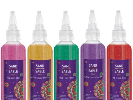 Diwali Rangoli Sand Art Set, 5pc Supply