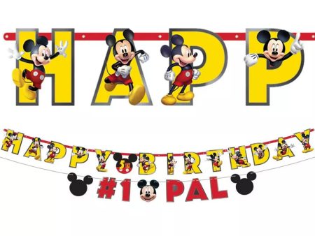 Mickey Mouse Forever Personalized Jumbo Letter Banner Kit, 1ct Online now