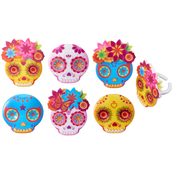 La Calavera Mask Cupcake Rings For Discount