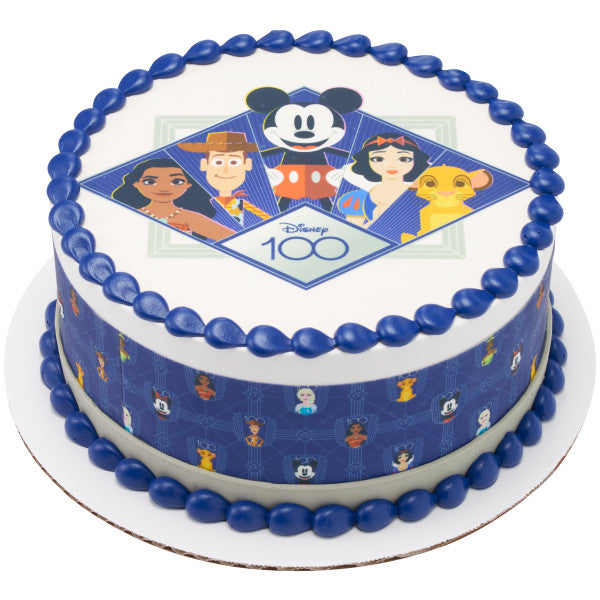 Disney s 100th Celebration Moments Edible Cake Topper Image Discount