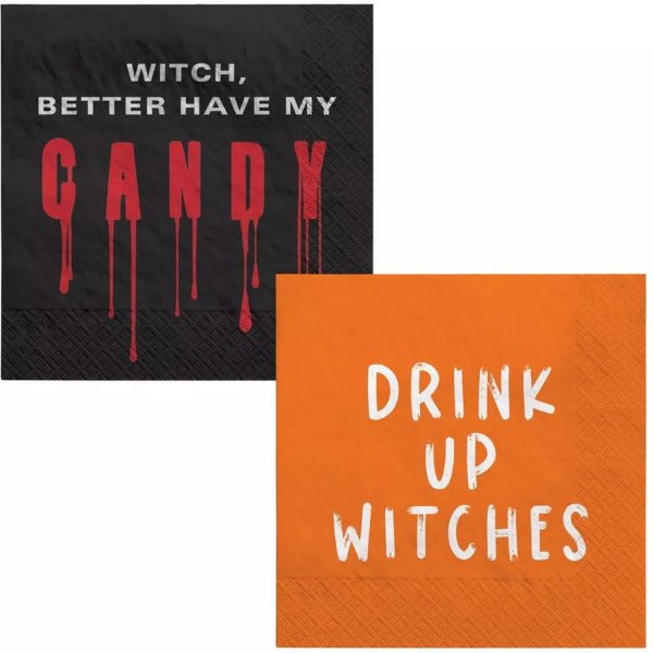 Halloween Assortment Beverage Napkins, 16ct Online Hot Sale