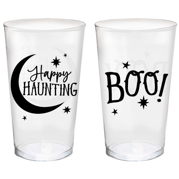 Classic Halloween Black & White Printed Tumblers, 10ct Online