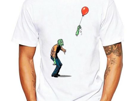 Zombie Balloon Halloween T-Shirt For Discount