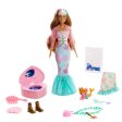 Barbie Color Reveal Peel Mermaid Fashion Reveal Doll Set with 25 Surprises For Sale