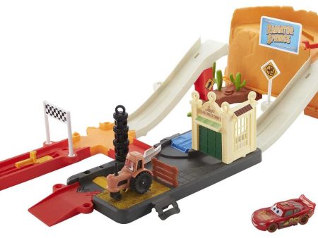 Disney Pixar Cars Race & Go Playset with Storage Tub Hot on Sale