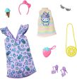 Barbie Storytelling Fashion Pack of Doll Clothes Inspired by Hello Kitty & Friends: Dress, Top & 6 Sweet-Themed Accessories Dolls For Sale