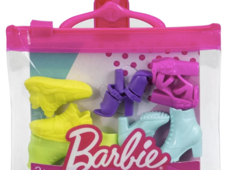 Barbie 5-pair Colored Shoes For Sale