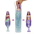 Barbie Color Reveal Mermaid Doll with 7 Unboxing Surprises: Metallic Blue with Rainbows - Water Reveals Full Look & Color Change - Styles May Vary Online Sale