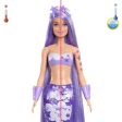 Barbie Color Reveal Mermaid Doll with 7 Unboxing Surprises: Metallic Blue with Rainbows - Water Reveals Full Look & Color Change - Styles May Vary Online Sale