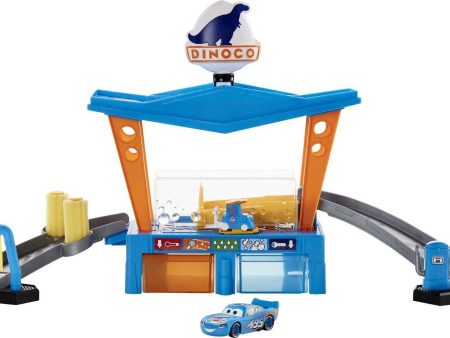 Disney Pixar Cars Color Change Dinoco Car Wash Playset For Discount