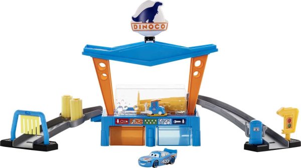 Disney Pixar Cars Color Change Dinoco Car Wash Playset For Discount