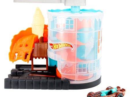 Hot Wheels City - Ice Cream Panic in the City Playset For Cheap