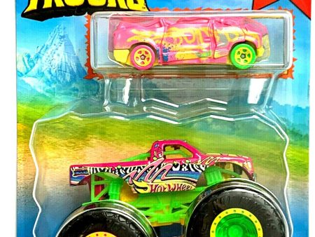 Hot Wheels Monster Trucks Torque Terror and Crushed Van Blind Sided For Sale