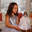 Barbie Signature 2021 Holiday Barbie Doll 12-inch Brunette Curly Hair In Silver Gown Online