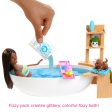 Barbie Fizzy Bath Doll And Playset, Brunette, With Tub, Puppy & More For Cheap