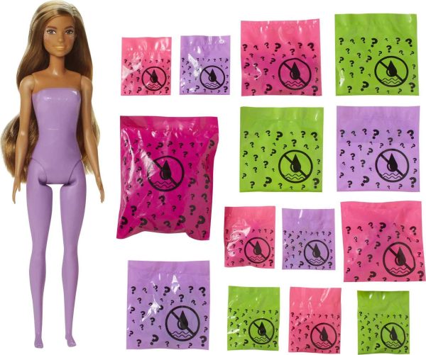 Barbie Color Reveal Peel Mermaid Fashion Reveal Doll Set with 25 Surprises For Sale