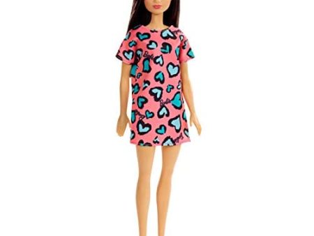 Barbie Doll Brunette, Wearing Pink and Blue Dress and Sneakers Online now