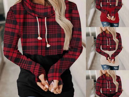 Christmas Plaid Women Hoodie Discount