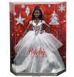 Barbie Signature 2021 Holiday Barbie Doll (12-inch, Brunette Braids) in Silver Gown For Discount