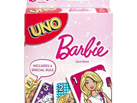 UNO Barbie Card Game for 2 to 10 Players Ages 7 Years and Up Online