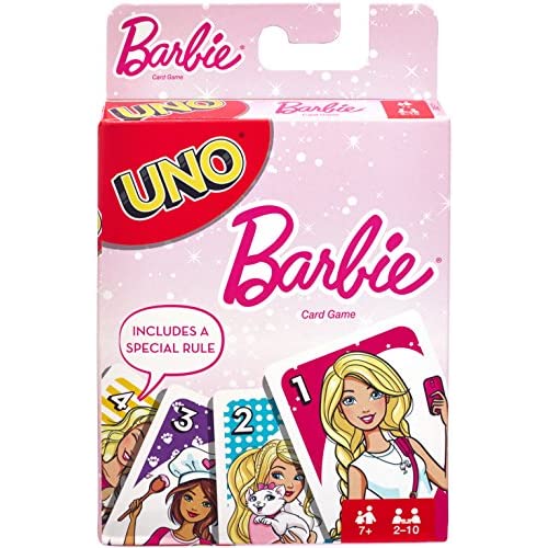 UNO Barbie Card Game for 2 to 10 Players Ages 7 Years and Up Online