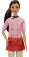 Barbie Pasta Chef Brunette Doll with Colorful Chef Top, Macaroni Print Pants, Chef Hat, Pasta Pot & Pasta Cutter Accessories (12-in) Discount