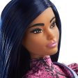 Barbie Fashionistas Doll with Pink Snake Print Dress and Shoulder Bag Hot on Sale