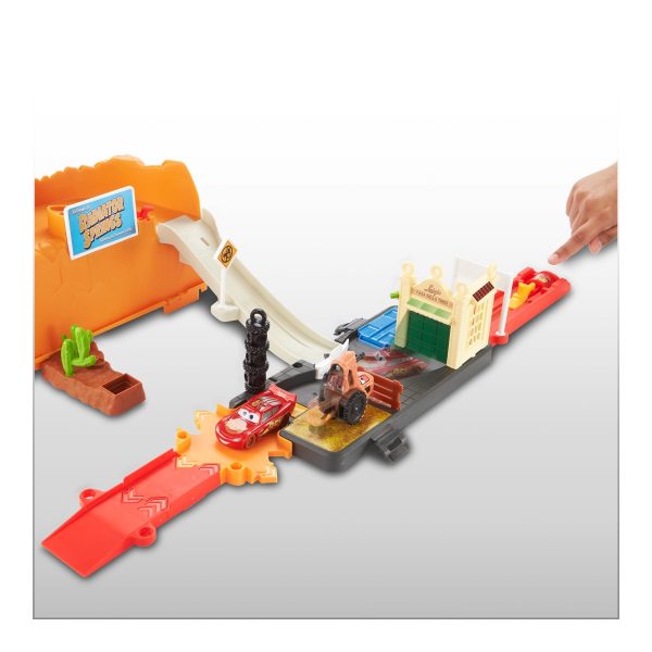 Disney Pixar Cars Race & Go Playset with Storage Tub Hot on Sale