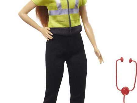 Barbie Paramedic Doll Petite Brunette Hot on Sale