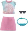 Barbie Roxy Fashion Outfit Graphic Top, Pink Skirt, Shades & Bag Discount